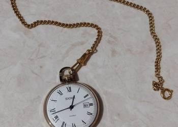 zegarek kieszonkowy Sekonda USSR sprawny z łańcuszkiem
