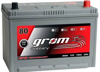 Akumulator GROM EFB START&STOP 80Ah 780A JAPAN Prawy Plus DT