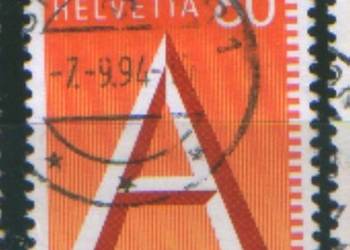 Zn. Szwajcaria Mi 1490, 1, 4 kas 1993