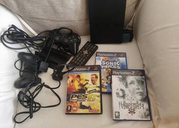 Konsola PS2 PS2 Slim 2 pady karta pilot PES Sonic