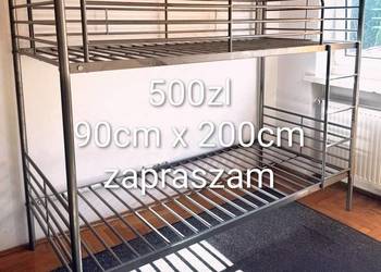 Łóżko piętrowe metalowe