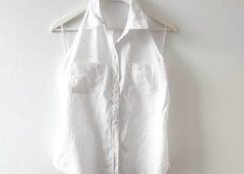 Gap Lniana biała bluzka Vintage y2k Len 100% 38 40