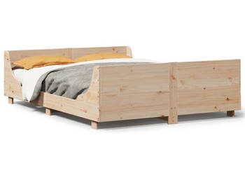 Rama łóżka bez materaca lite drewno sosnowe 120x190 cm WM-850785