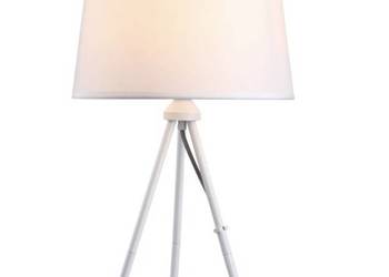 Lampa stołowa, nowa z białym kloszem Lampa stołowa, nowa z białym kloszem