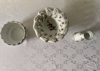 Porcelana Chodzież Złota Róża Zofia Wojtas Iwona Gracja 3 szt Żardiniera