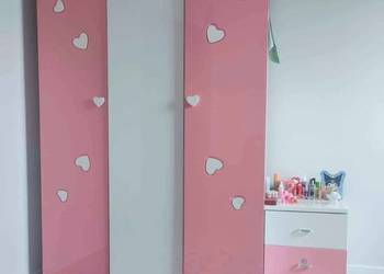 Szafa łóżko dziecięce lakierowane