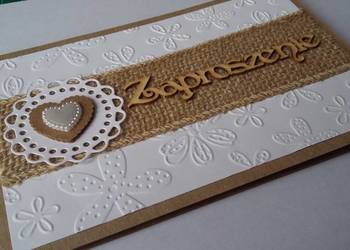 Zaproszenia w stylu eco