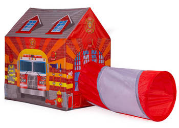 Namiot z tunelem dla dzieci domek strażaka plac zabaw IPLAY