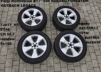 Koła SUBARU Forester SH Outback BR felgi Alumiowe Oryginał 7Jx17 et48 ch 56