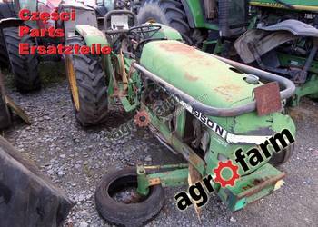 John Deere 1950N części, skrzynia biegów, silnik