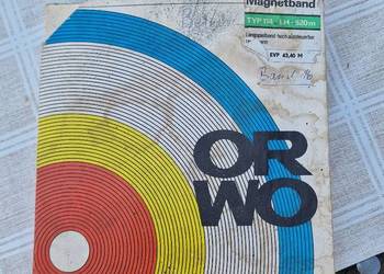 Taśma szpulowa ORWO TYP 114 LH 520m Magnetofonowa Vintage PRL