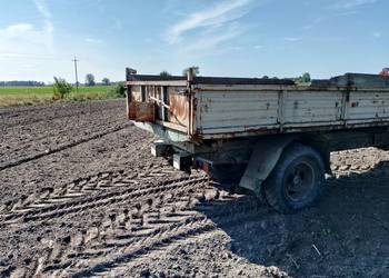 Przyczepa wywrotka jednoosiowa tandem 6t tył wywrot