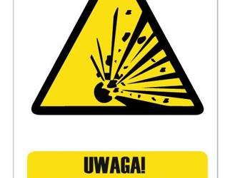 Naklejka Uwaga! Niebezpieczeństwo wybuchu BC004