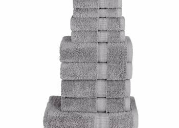 12-częściowy zestaw ręczników premium SOLUND szary 600 g/cm² WM-137577