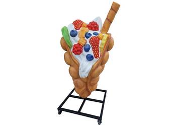 Makieta Figura gofra bąbelkowego model 3D reklama gofry Bubble Waffle