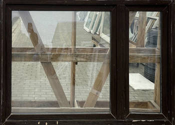 OKNA KacprzaK 176X114 OKNO Używane Plastikowe PCV Orzech