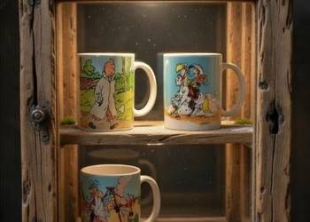 Asterix I Obelix, Lucky Luke, Tintin komiks zestaw prezentowy 3 kubki