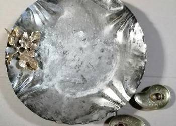 Talerz podstawa ozdoba metal świecznik taca