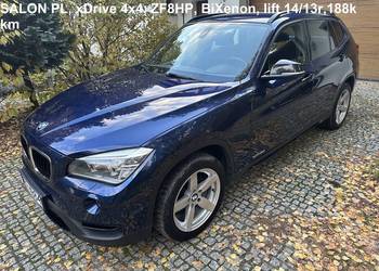 BMW X1 Salon PL, Sport Line, Xdrive, aut.ZF8HP, biXenon,2xfelgi, bezwypadko