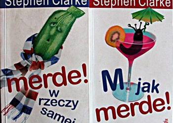 MERDE! STEPHEN CLARK zestaw 2 książek /fa
