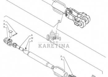 New Holland T6090 T6070 Cięgło podnośnika 51642860