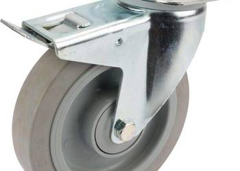 Koła skrętne z elastycznymi oponami gumowymi 3477UFP200P63