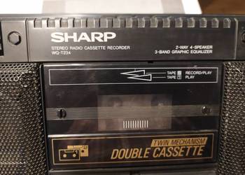 Radio Magnetofon 2 Kasetowy SHARP WQ-T234 Unikat
