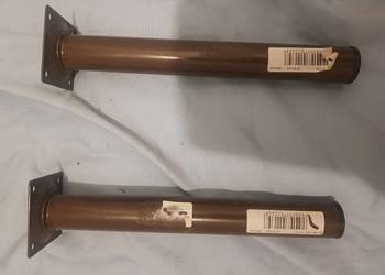 Nogi meblowe stalowe brąz Nowe 25cm fi 30