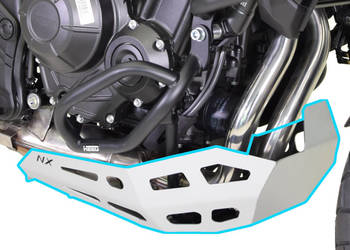 Osłona silnika HEED do Honda NX500 manual i e-clutch - stalowa srebrna