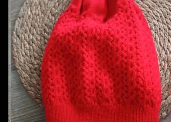 Czapka damska zimowa czerwona