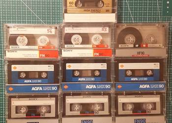 Kasety magnetofonowe SONY, AGFA,Scotch,jak nowe zestaw 10szt.