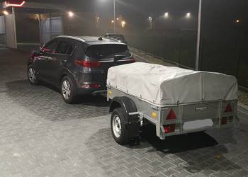 Przyczepka samochodowa 745 dmc bez dokumentow. 2016r, stan idealny.