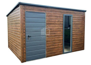 Schowek domek ogrodowy 3x3m drzwi okno drewnopodobny ID882