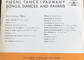 Płyta winylowa MUSICA ANTIQUA POLONICA PIEŚNI TAŃCE I PADAWANY