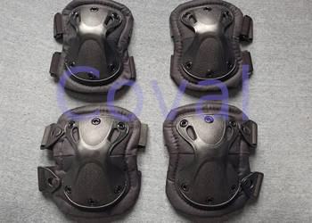 Ochraniacze taktyczne wojskowe czarne nakolanniki Ochraniacze taktyczne wojskowe czarne nakolanniki