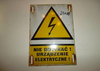Stara emalia wypukła blaszana