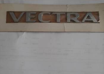 EMBLEMAT,NAPIS VECTRA  SREBRNY