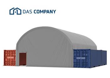 8x12m Namiot ZADASZENIE do kontenerów 2x WEJŚCIE