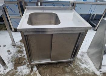 Zlew Gastronomiczny 1 Komorowy Z Drzwiami 80/60/85