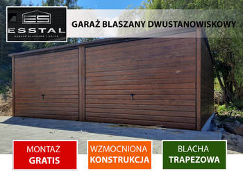 Garaż Blaszany ORZECH  |Blaszak Jednospadowy|Garaże Blaszane – ESSTAL
