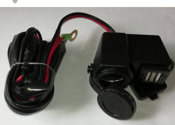 MOTOCYKLOWE GNIAZDO ZAPALNICZKI GNIAZDO USB PRZEWÓD AUTOTECH