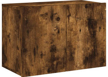 Ścienna szafka TV przydymiony dąb 60x30x41 cm WM-836946