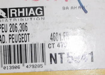 Pompa hamulcowa Peugeot 206 306 4601.F8 Rhiag  NT5041 nowa
