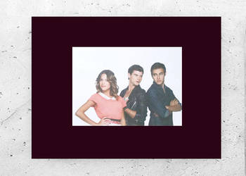 Violetta plakat A4, obrazek Violetta z chłopakami, Violetta aktorzy poster