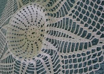 Serweta biała średnica 35 cm rękodzieło nowa Serweta biała średnica 35 cm rękodzieło nowa