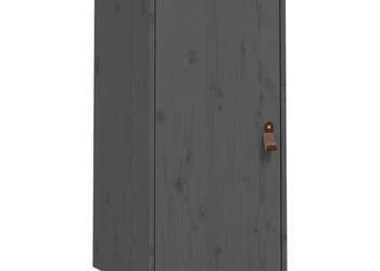 Szafka szara 34x40x75 cm lite drewno sosnowe WM-820114