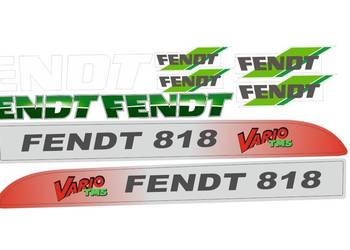 Naklejki Fendt 818 vario tms i inne modele super mocne zamienniki