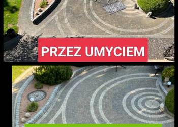 Mycie kostki brukowej i granitowej
