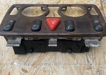 Panel przełączników konsoli środkowej drewno Mercedes clk W208