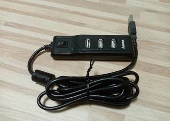 USB 2.0 Hub HAMA 4 wejścia adapter USB